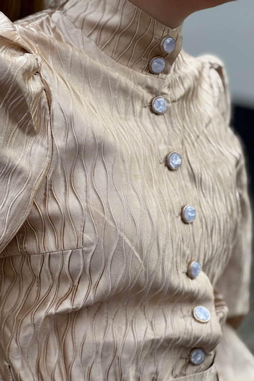 Lizalau Linde dress gold - Afbeelding 3