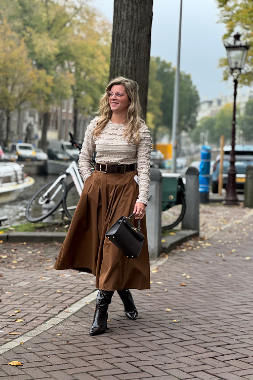 Stretch top Mo beige - Afbeelding 2