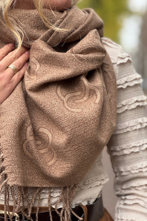 Sjaal C bruin - Afbeelding 2