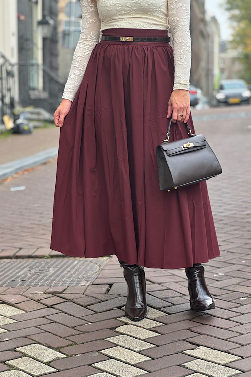 Rok Fabiana burgundy
