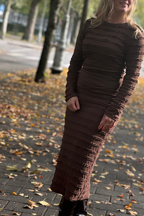 Stretch top Mo choco - Afbeelding 2