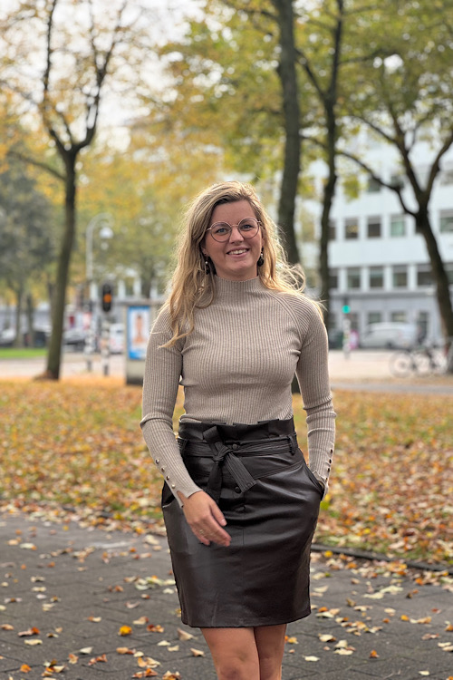 Pu rokje Chery bruin