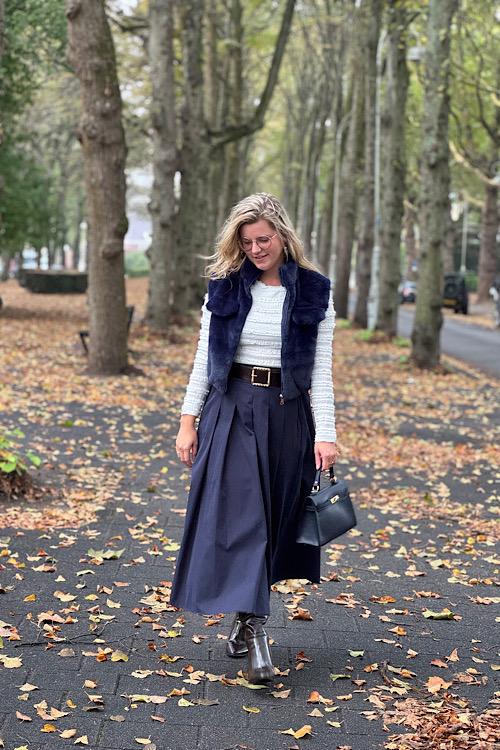 Gerda rok navy - Afbeelding 2