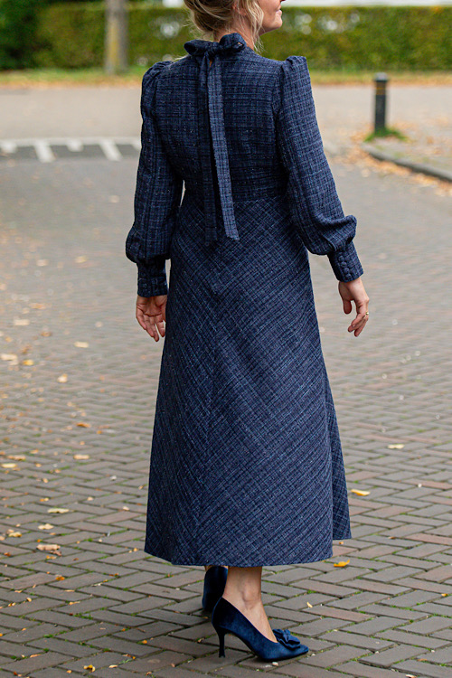 Lizalau Elizabeth jurk navy - Afbeelding 2