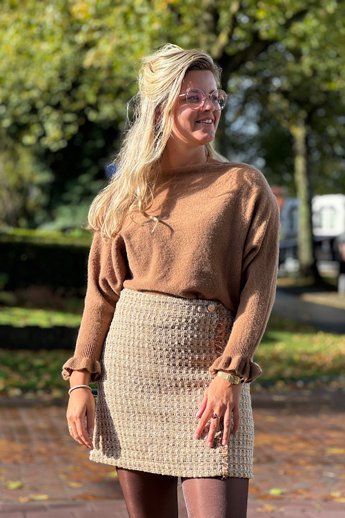 Veerle trui camel - Afbeelding 2