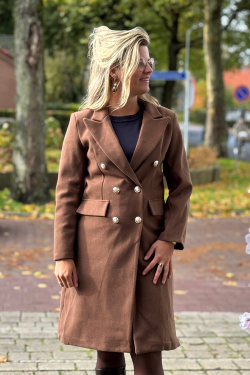 Bruine mantel Monica