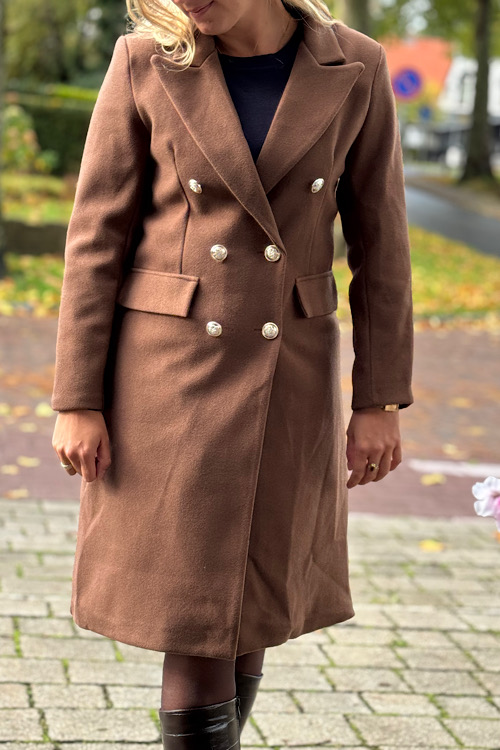 Bruine mantel Monica - Afbeelding 2