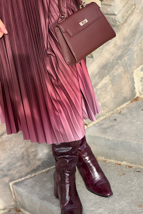 Flowy skirt bordeau/pink - Afbeelding 3