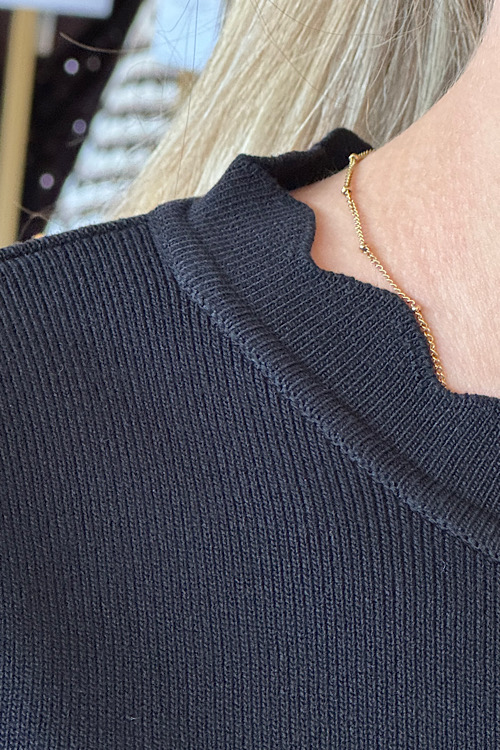 Amanda top schulp zwart - Afbeelding 3