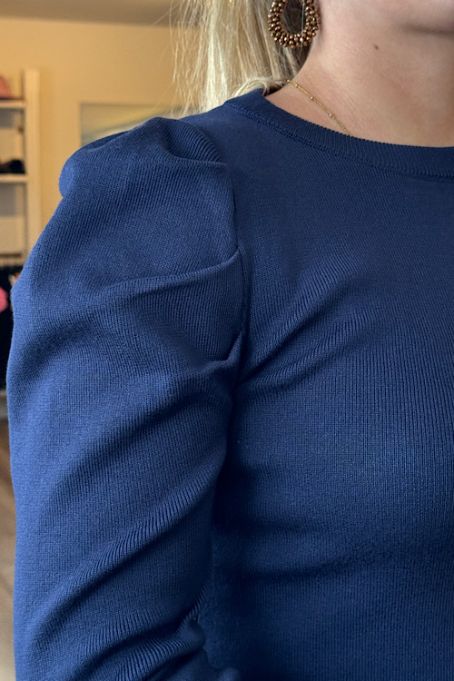 Lizet longsleeve top navy - Afbeelding 2